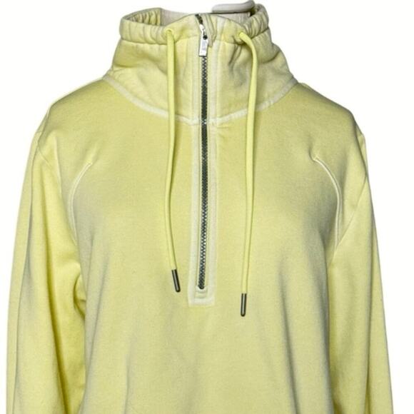 All in Motion Women’s Half Zip Pullover Fleece Sweatshirt Bright Yellow Size M - Picture 3 of 8